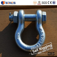 Hot DIP Galvanized Us Type Drop Forged Bow Shackle G2130